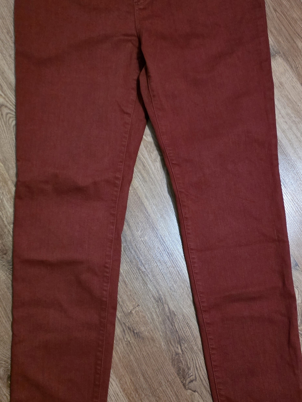 Chico's Cropped Slim Jeans in Rust